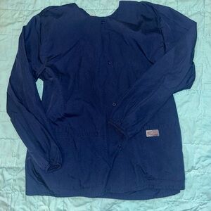 Women's Navy Scrub Jacket